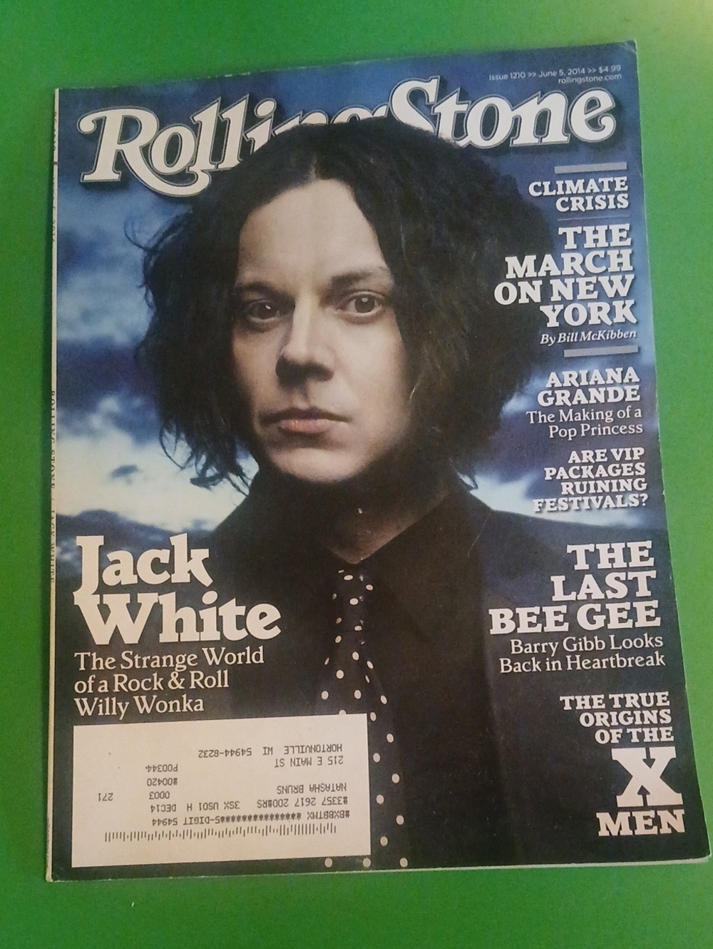 Rolling Stone Magazine - Jack White Cover 2014 June 5 Issue 1210